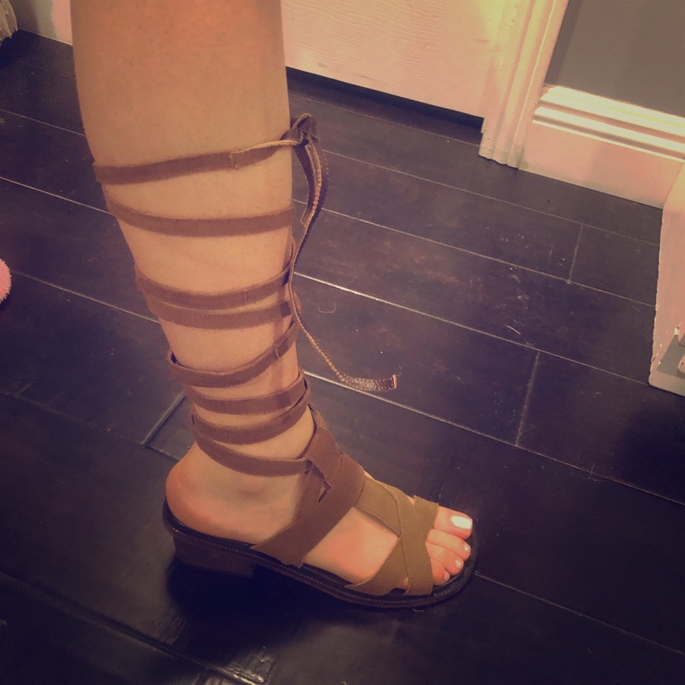 Free people lace up shoes
